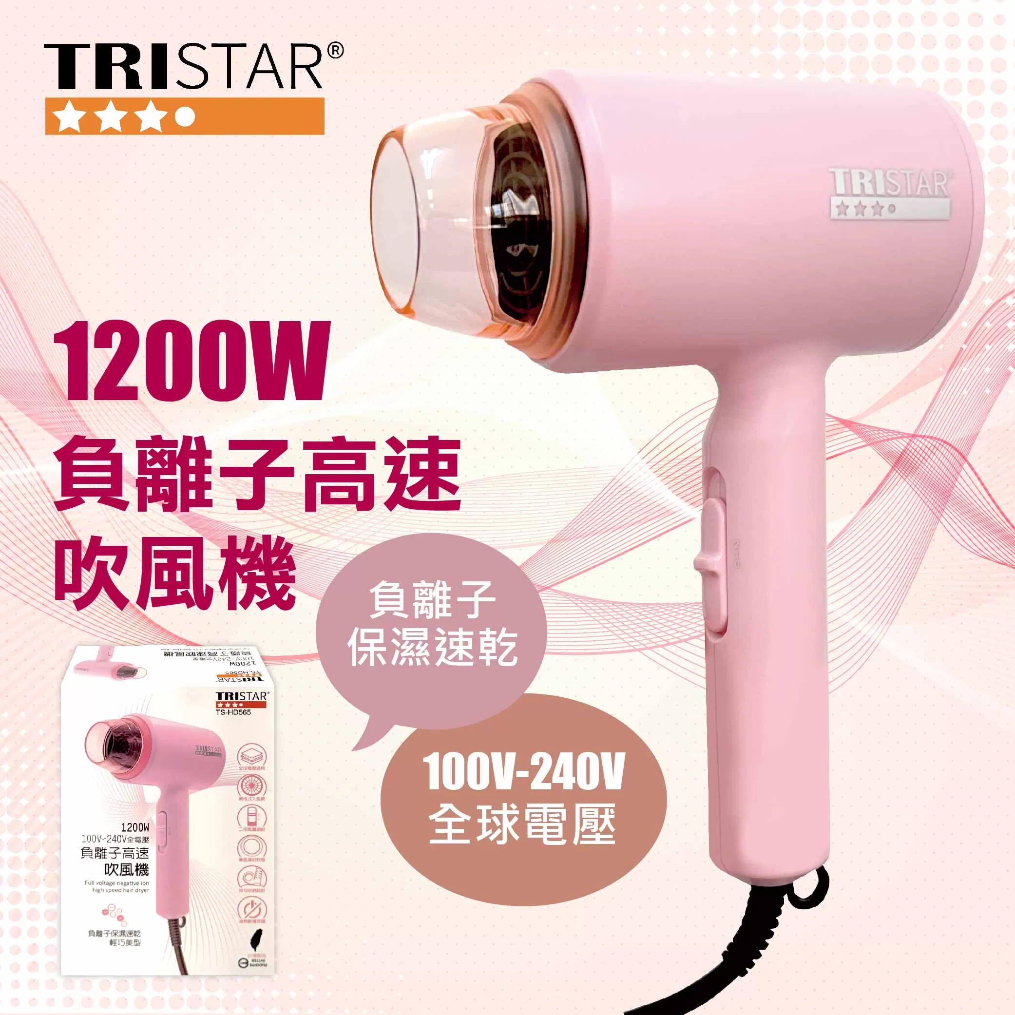 負離子高速吹風機1200W商品介紹-1-1