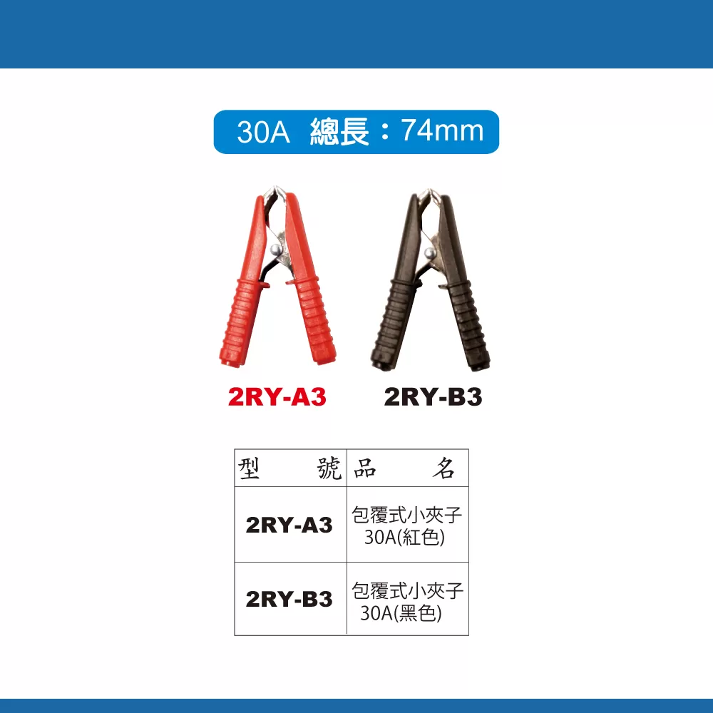 包覆式小夾子  30A(黑色)商品介紹-1-3