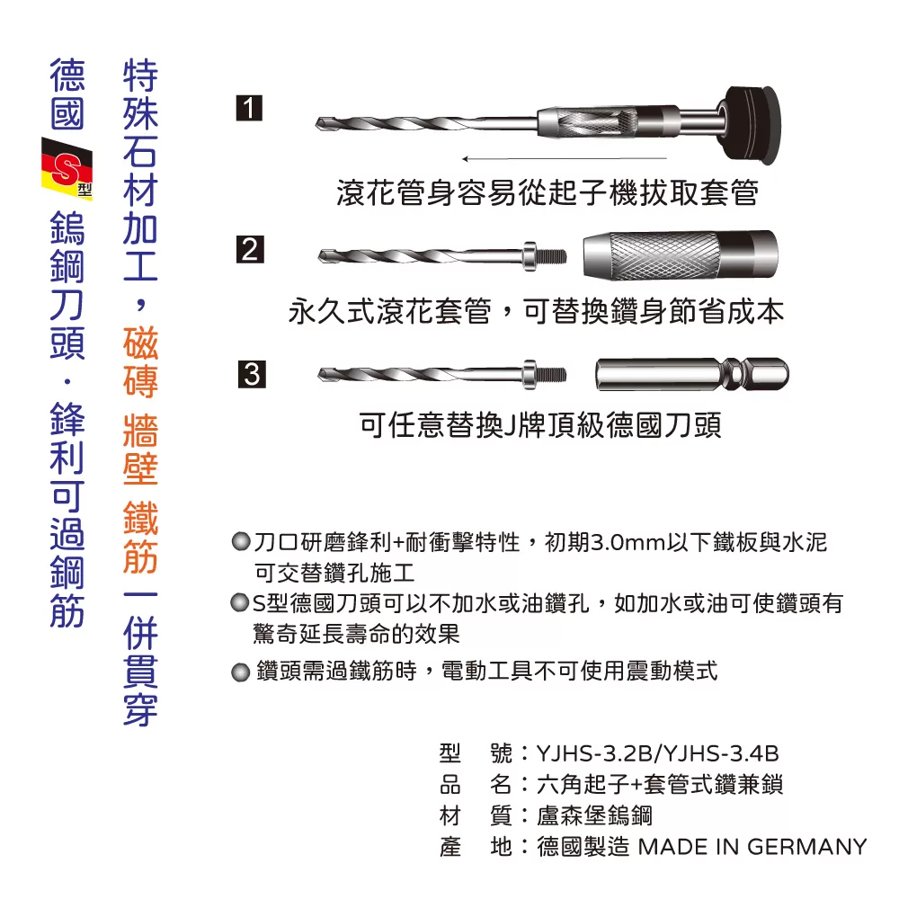 六角起子+套管式鑽兼鎖3.2mm商品介紹-1