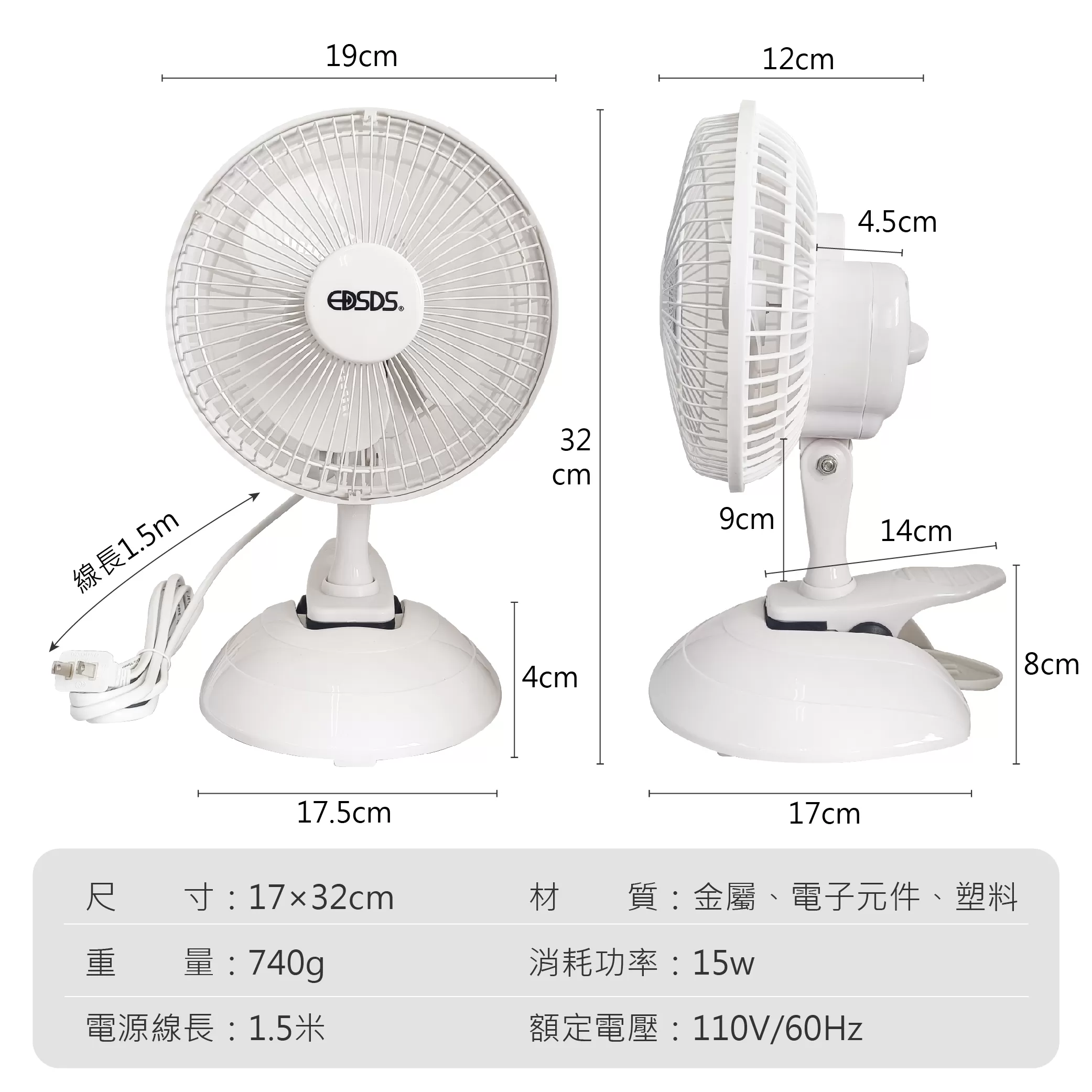 8吋小鋼炮風扇(插電式) 商品介紹-1-8