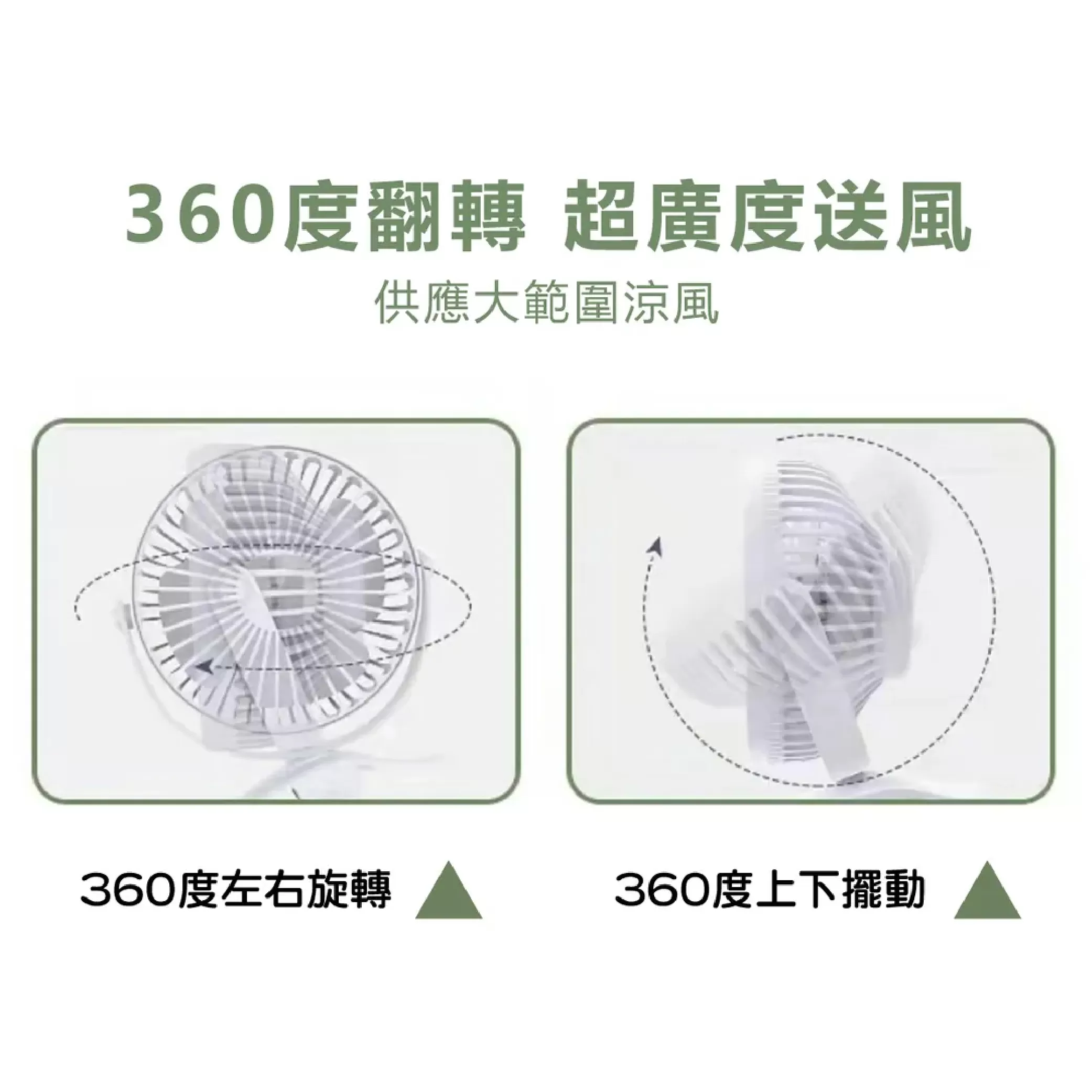 4.5吋充電式座扇/夾扇 混色隨機出商品介紹-1-3
