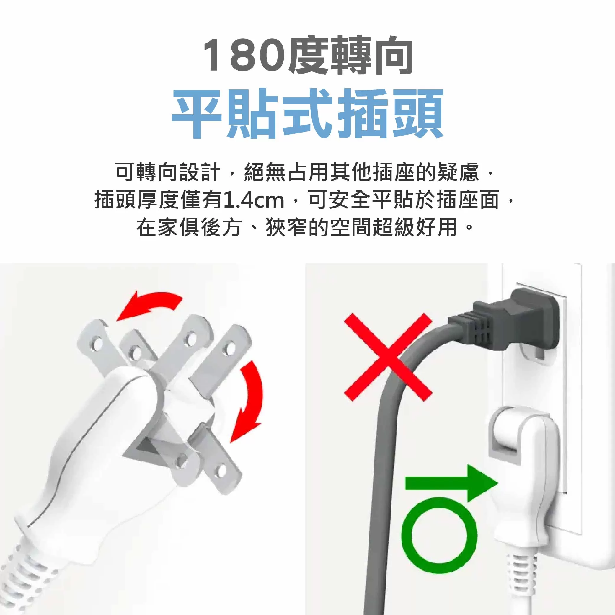 2P一開二插中繼延長線(9尺)商品介紹-1-4